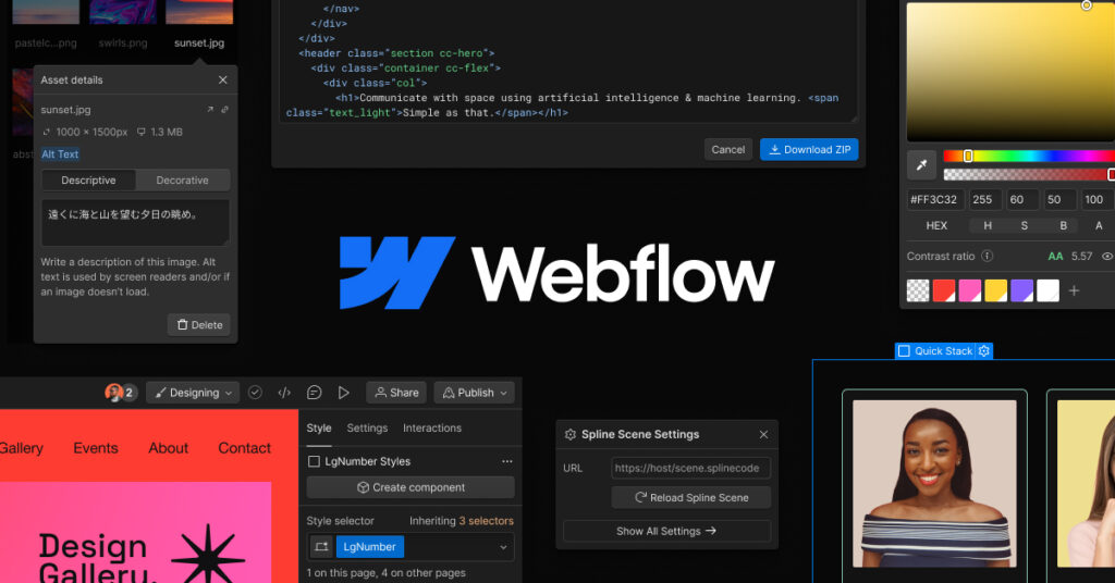 overlapping page animation effect in Webflow-axiabits