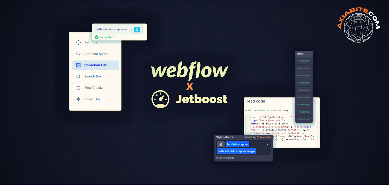 Integrate Jetboost to Your Webflow Website-axiabits