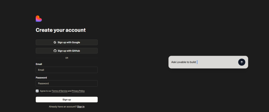 Sign Up for Lovable and Supabase-axiabits