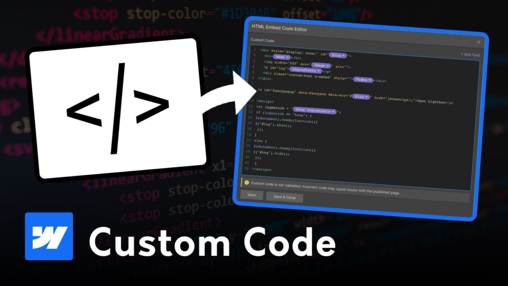 Native Webflow Video Element vs Custom Embed Code-axiabits