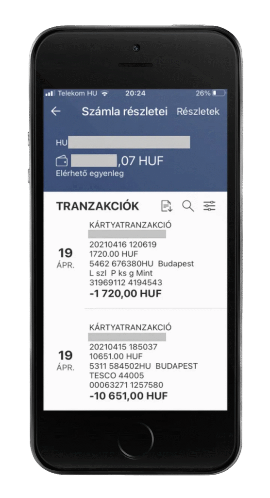 Detail of Transaction Lists 