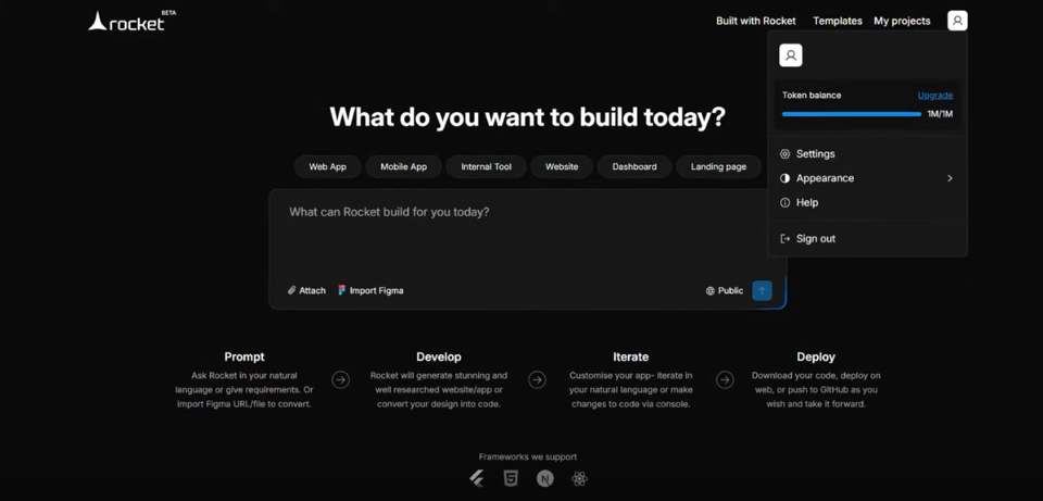 Build Your Mobile App in Minutes Rocket.New -axiabits