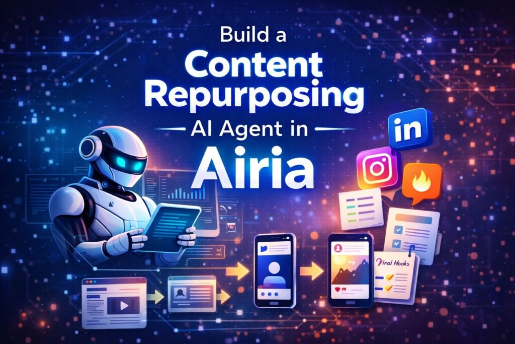 How to Build a Content Repurposing AI Agent in Airia 1 Build a Content Repurposing AI Agent in Airia-axiabits