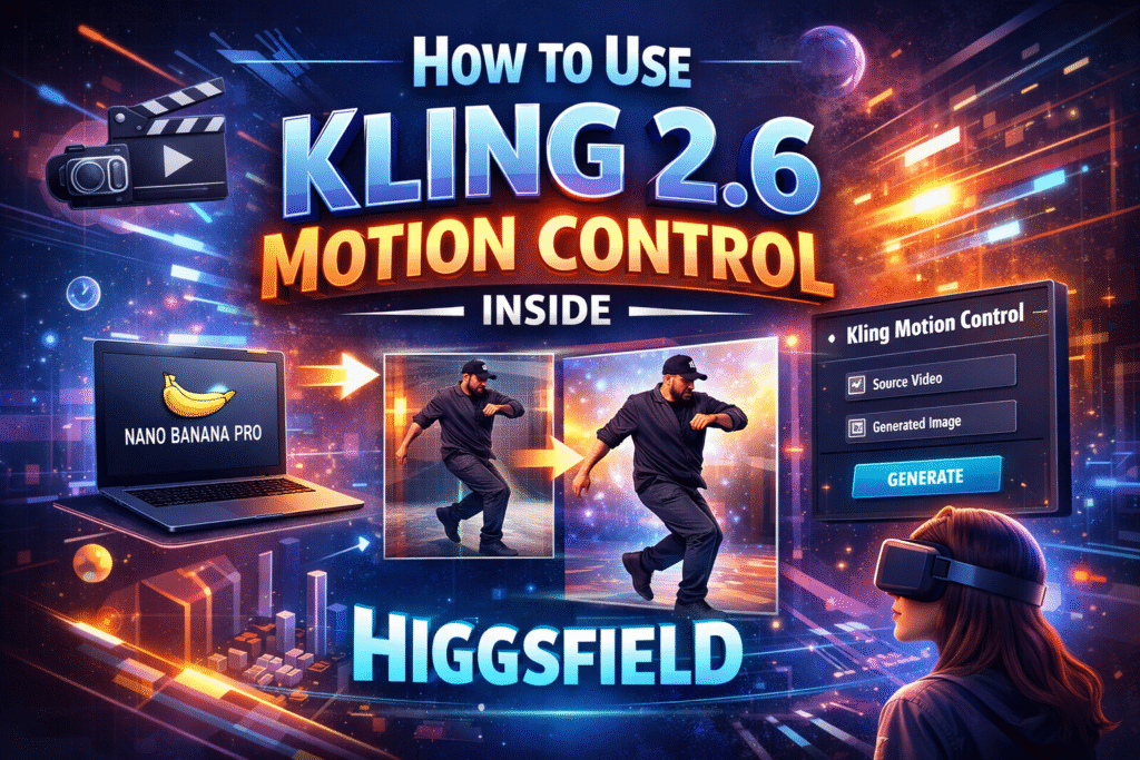 How to Use Kling 2.6 Motion Control Inside Higgsfield 1 Use Kling 2.6 Motion Control Inside Higgsfield-axiabits