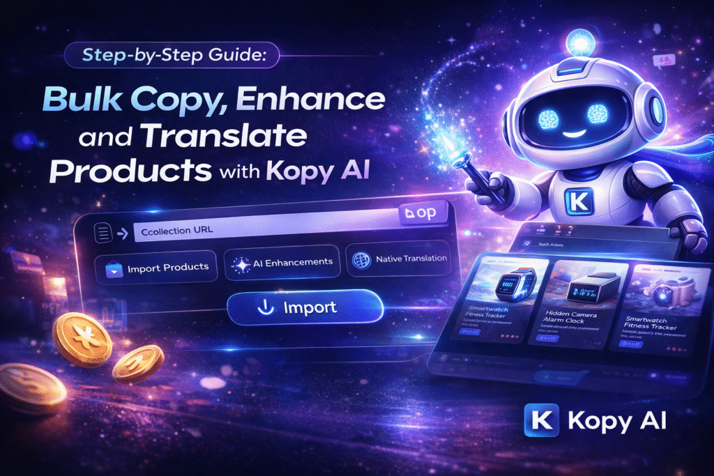 How to Bulk Copy, Enhance and Translate Products with Kopy AI 2 Bulk Copy, Enhance and Translate Products with Kopy AI-axiabits