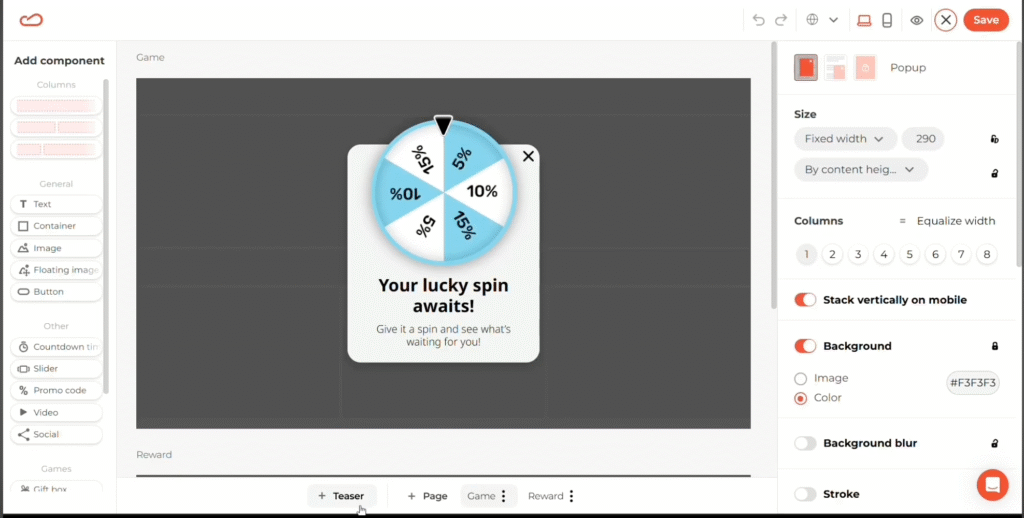 How to Create Pop-Up Teasers in Claspo in 2026 3 Create Pop-Up Teasers in Claspo-axiabits