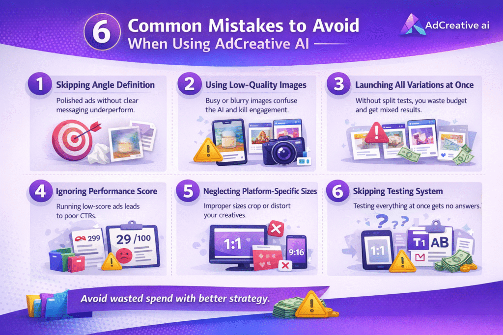 AdCreative AI: Complete Guide to High Converting Visuals 2026 3 Common mistakes to avoid when using AdCreative AI-axiabits